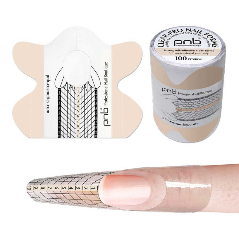 Clear-Pro Nail Forms Schablonen - 100 Stück