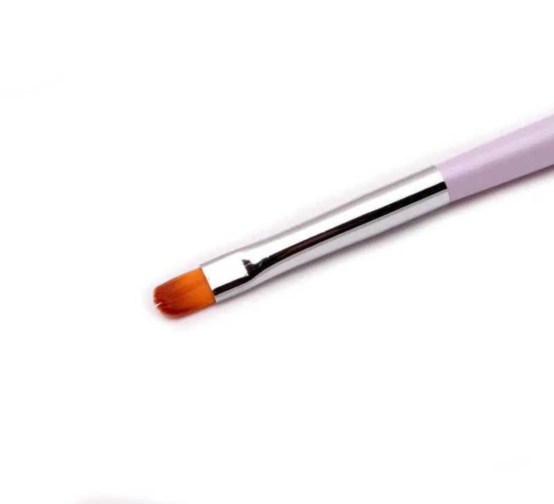 Gel Pinsel schmal Gr. 6 Lila
