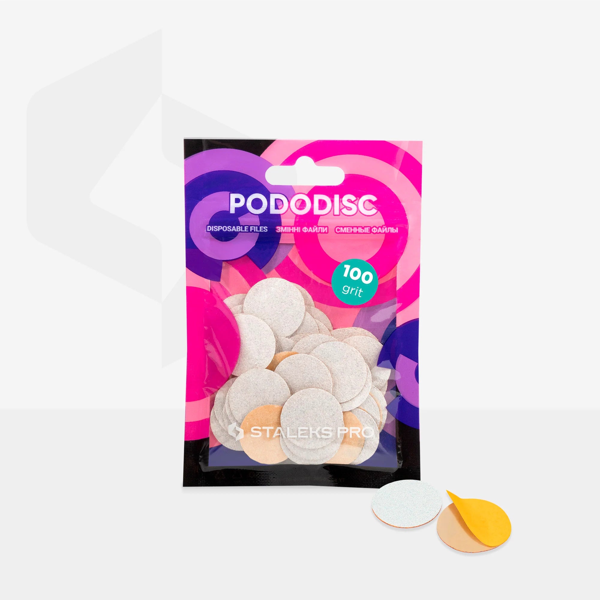 Ersatzfeilen Für Pedikür-Scheibe PODODISC STALEKS PRO L (50 Stück) 100 Grit